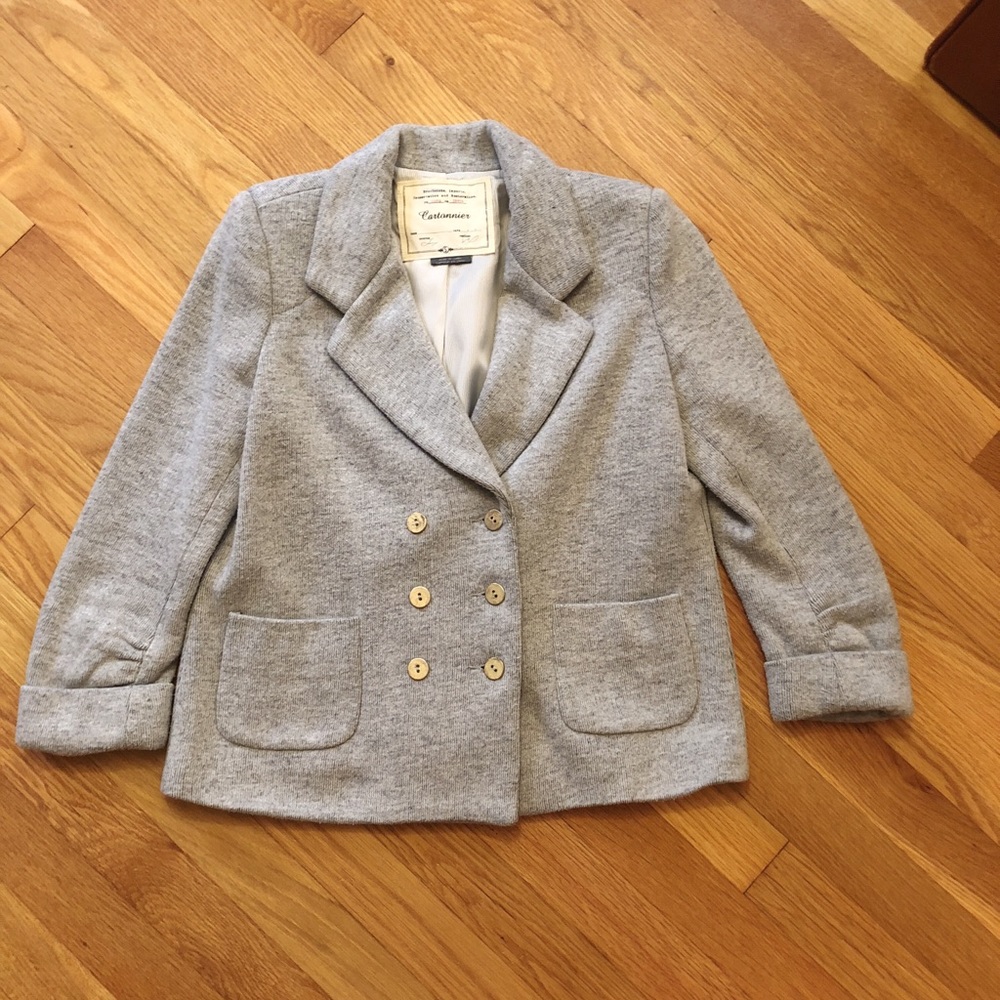 Anthropologie Cartonnier Gray Blazer